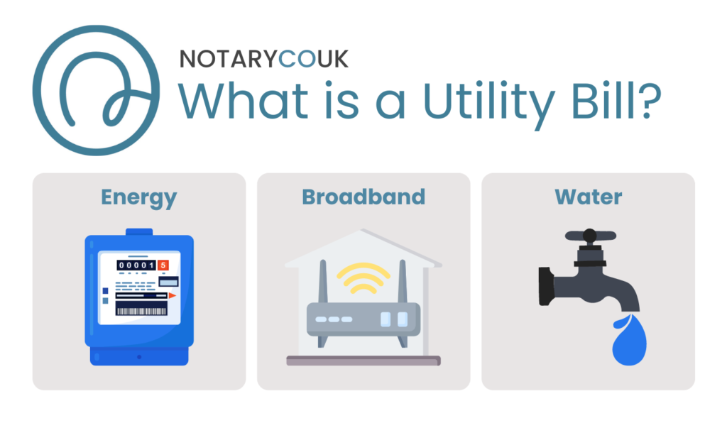 What is a utility bill? Energy, broadband, water